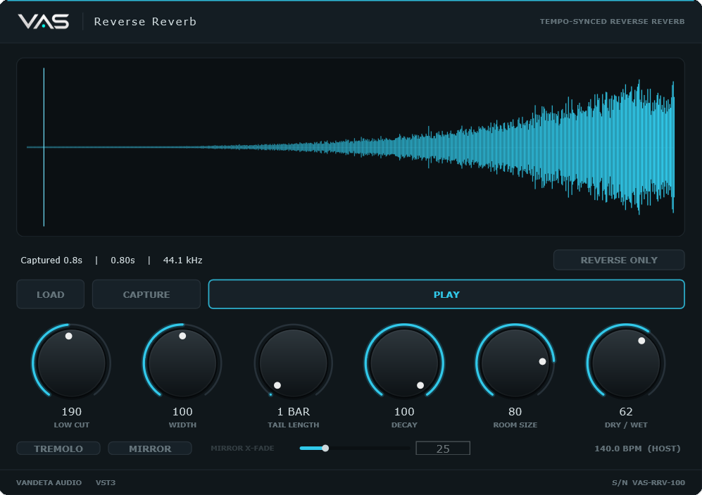 Vandeta Audio Software -VAS Reverse Reverb