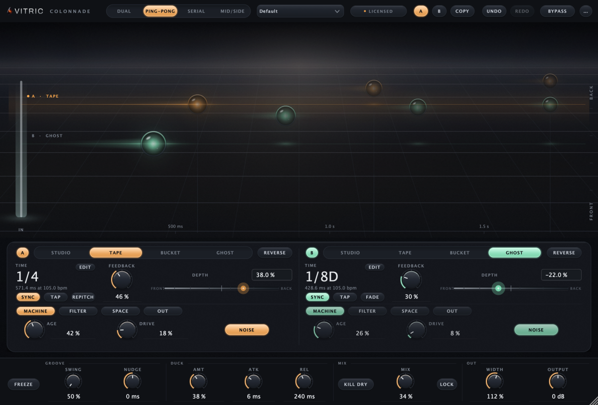 Vitric Audio-Colonnade Delay