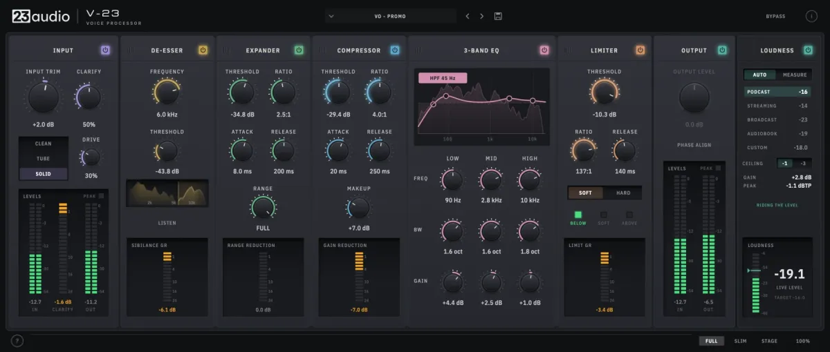 23audio-V-23 Voice Processor