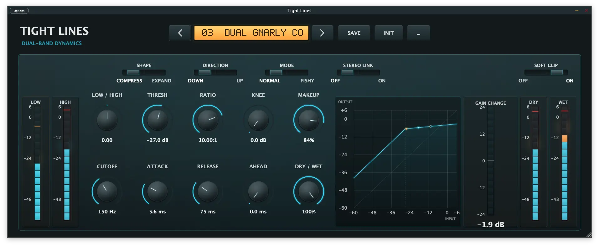 Dropshot Audio-Tight Lines