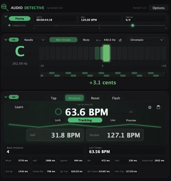 Sample Fuel-Audio Detective